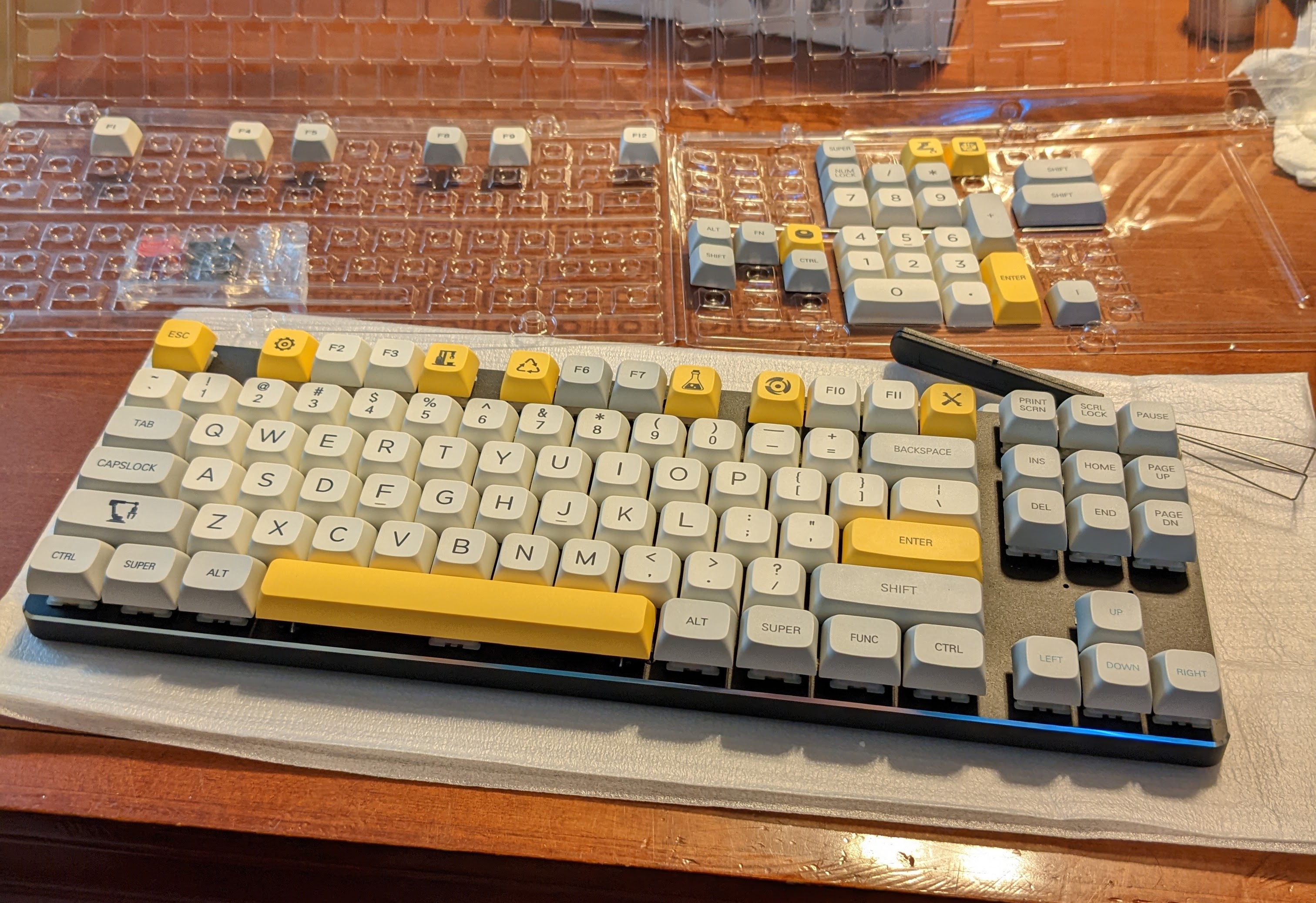 Keycaps on